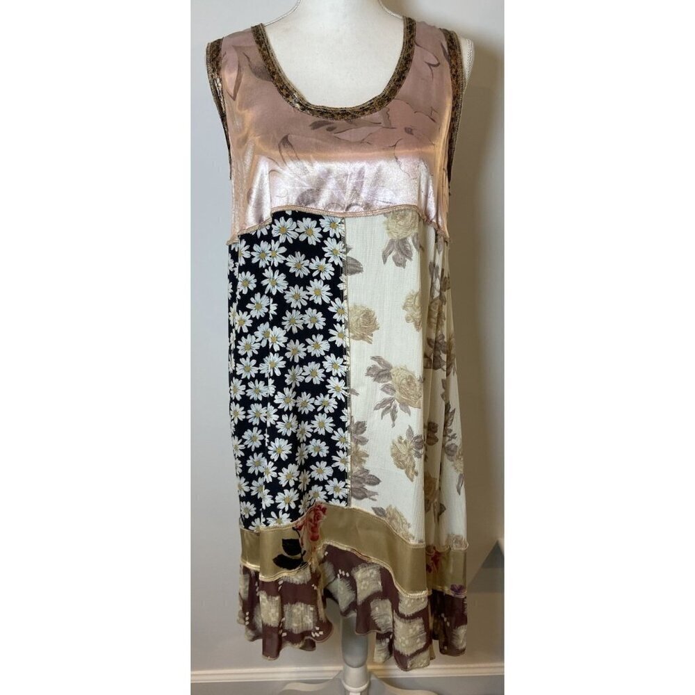 Nothing Matches Dress Sleeveless Boho Art to Wear Patchwork Daisy 1 M